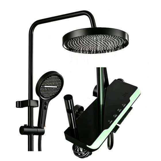 N235C black shower set ,china